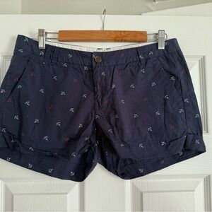 H&M L.O.G.G. Navy Anchor Print Shorts 6/8